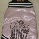 Juicy Couture Puffy Pink Rhinestone Bling Dog Jacket Size XS / S  NEW Cute