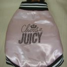 Juicy Couture Puffy Pink Rhinestone Bling Dog Jacket Size M/L NEW