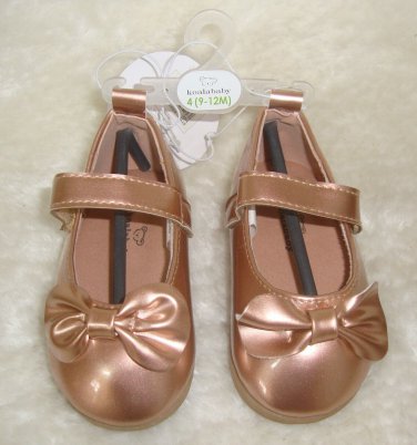 Koala Baby Rose Gold Mary Jane Dress Shoes Infant Baby Size 4 NEW