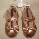 Koala Baby Rose Gold Mary Jane Dress Shoes Bow Infant Baby Size 5 NEW Super Cute