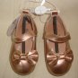 Koala Baby Rose Gold Mary Jane Dress Shoes Bow Infant Baby Size 5 NEW Super Cute