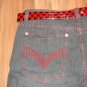 NBN GEAR Jean Shorts Embroidered Pockets Baggy Size 36 with Belt. NWT