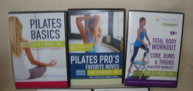 Pilates Pro Chair Total Body Workout Sculpt Tone Basics Core Buns Lot of 5 DVD