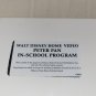Walt Disney Home Video PETER PAN-VHS In-School Program SEALED C8409