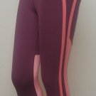 Lululemon Cropped Legging Athletic Running Mesh Detail Women Size 8