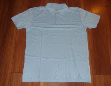 True Classic Oxford Blue Short Sleeve Polo Shirt Men's Size XXL NEW