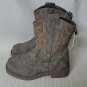 Cowboy Boots Square Toe KIDS Size US 12 Faux Leather By Pawz Stepping Stones NEW