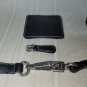 Coach Replacement Black Leather Zipper Pull and Clasp Latch Closure