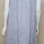 Eileen West Gray Sleeveless Lace Detail Long Ruffle Nightgown Women Size XS NEW