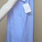 Eileen West Sleeveless Knee Length White/Blue Floral Gown Women&acirc;��s Size MED NEW