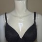 PINK Victoria Secret Black Lace Wear Everywhere T-Shirt Lined Bra Size 32 DD NEW
