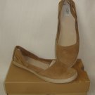 UGG CICILY Chestnut Espadrille Slip on Suede Flat Shoes Size US 9.5  NEW