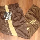 NBN Gear Elastic Waist Drawstring Athletic Sweatpants Chocolate/Khaki Men Sz XL