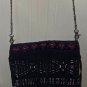 Ash & Sara Tapestry Fringe crossbody bag with Metal Strap NEW, no tag