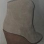 Lucky Brand Wadier Suede Wedge Zip up Ankle Wedge Boots Size US 10