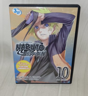 NARUTO SHIPPUDEN Original & Uncut Episodes 113-126 Set of 3 DVD