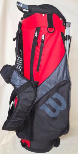 Wilson Stand Carry Golf Bag 5-Way Dual Carry Straps  READ