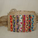 Jute & Braided Fabric Fanny Pack Waist Belt Bag NEW