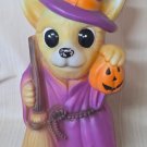 Blow Mold Pan Asian Creations Halloween 18" Fox Witch with Pumpkin Working