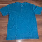 True Classic Henley Shirt Short Sleeve Cotton Poly Blend Men Size X LARGE NEW