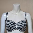 SAVAGE X Fenty Black White PLAID Bra Women’s Size 38 DD NEW