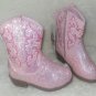 Cowboy Boots Little Kids TODDLER Size US 9 Blush Sparkle Glitter By Pawz NEW