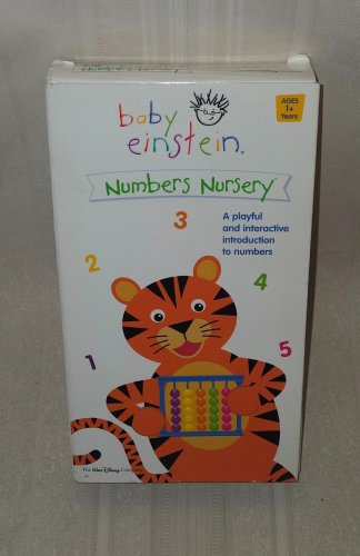 Baby Einstein NUMBERS NURSERY VHS  Education Videotape