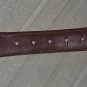 Coach belt 34" / 85 cm, 3880, White & Leather brass buckle