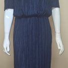 Gianni Bini Navy Blue Off-the-Shoulder Madeline Dress Size LARGE NEW Retail $99