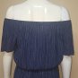 Gianni Bini Navy Blue Off-the-Shoulder Madeline Dress Size LARGE NEW Retail $99
