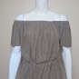 Gianni Bini Summer Teak Off Shoulder Madeline Dress Size Large NEW Retail $99.00