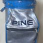 Vintage PING Golf Club Bag  4 Way. Single Strap with Rain Hood Cover