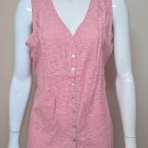 Anthropologie Sunday in Brooklyn Sleeveless Button Top shirt Size Large