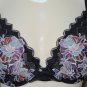 Savage X Fenty Black Lace Floral Underwire Bra Size 38 DD NEW