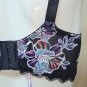 Savage X Fenty Black Lace Floral Underwire Bra Size 38 DD NEW