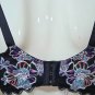 Savage X Fenty Black Lace Floral Underwire Bra Size 38 DD NEW