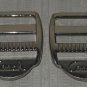 Coach Backpack Replacement 2 Slide Buckles Silver Tone Metal Hardware