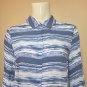 SOFT SURROUNDINGS Palm Coast Painterly Blue Shirt SIZE PS NEW Retail $99