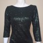 Gianni Bini GIANNA Green Sequin Party 3/4 Sleeve Dress Size XS NEW Retail $129