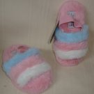 Nicole Miller PINK Fur Faux  Slide Strap Sandal Slipper Toddler Size 5/6 NEW