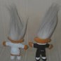 Norfin Trolls Posable Bride & Groom 1992 By Just Toys Vintage RARE