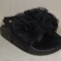 Nicolle Miller Black Sandals with Flowers Flip Flops Baby Size US 5 NEW