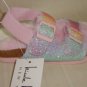 Nicole Miller Multicolor Glitter & Faux Fur Sandals Slides Toddler Size US 9 NEW