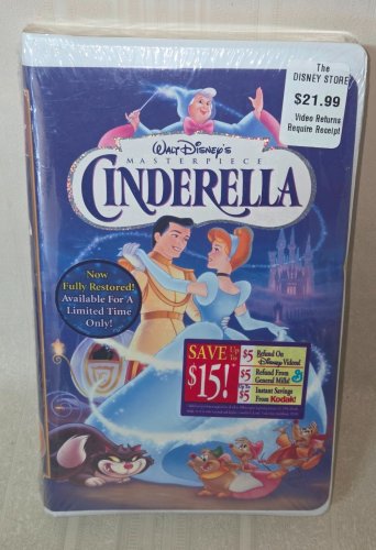 CINDERELLA VHS By Walt Disney NEW & Sealed