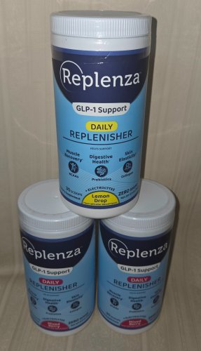 Replenza GLP-1 Support Daily REPLENISHER Berry (2) Lemon (1) 3 BOTTLES Exp 2026