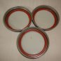 Ball Perfect Mason Glass Canning Jar with 3 lid + 3 rings. Pint Lot Of 3 Vintage
