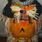 2004 Gemmy 3 FT Tall Pumpkin Fiber Optic Trio Electronic w/Box