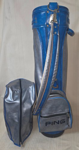 PING Golf Club Bag  4 Way. Single Strap with Rain Hood Cover Vintage