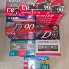 Lot Of 38 Maxell UR90 TDK D90, Memorex DBS 120 Maxell UR 120 Certron UX90 Sealed