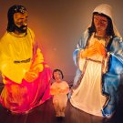 Vintage  31" Nativity Christmas Blow Mold Jesus Joseph Mary General Foam